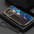 itel A70 A49 A58 A48 itel P36 P37 Monster Lens Cartoon Stitch Case Shockproof Luxury Plating Mobile Cover with Lanyard. 