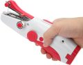 Portable Handheld Sewing Machine, Mini Electric Double Needle DIY Sewing Machine, for Making Crafts or Small Objects in Daily Life (Red). 