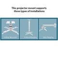 Universal Projector Mount Kit For Projectors - HITACHI EPSON OPTOMA SONY BENQ VIVITEK ACER ASUS Projector Wall / Ceiling Mount For Projector Stand.