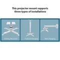 Universal Projector Mount Kit For Projectors - HITACHI EPSON OPTOMA SONY BENQ VIVITEK ACER ASUS Projector Wall / Ceiling Mount For Projector Stand. 