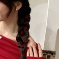 Mini Red Rose Flower Hair Clips for Women Girls Cute Small Hair Pins.
