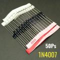 50pcs - Diode 1N4007 1000V 1A General Purpose Rectifier Diode   IN4007. 