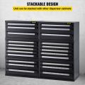 VEVOR Stackable Drill Bit Dispenser Organizer Cabinet 3 Pieces Kit 3/5-Drawer Workshop Hardware Auto Car Maintenance Storage Box.