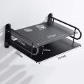 New Metal Wireless Wifi Router Stand Storage Box TV Setup Box Shelf Wall Mounted Hanging Storage Organizer. 