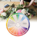 Color Wheel Pocket Size Paper Card Paint Learning Guide Mix Artist Chart. 