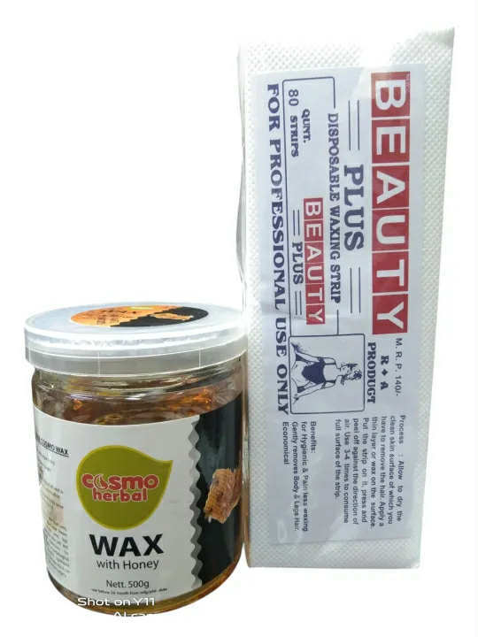 Cosmo%20Herbal%20Waxing%20Strip%2080%20pic%20+%20Honey%20Wax%20500gm%20-%20Image%204