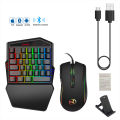 HXSJ K88 BT 4.2 Keyboard Mouse Combo  35-Key Keyboard Wired Gaming Mouse 3200DPI 7 Buttons L-ED Optical Computer Mouse Mice. 