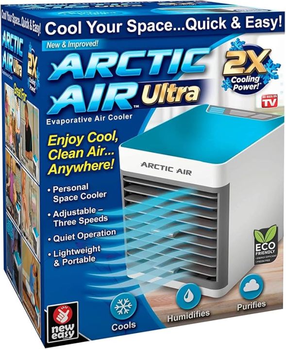 Latest Quality Portable Mini USB Air Cooler with 7 Colors LED lights Personal AC Fan Desktop Air Conditioner for Office/Home