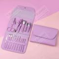High quality 16 Set of Portable Nail Clipper Set Nail Clipper Stainless Steel Pedicure Professional Kit Beauty Manicure Set. 
