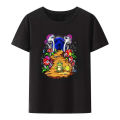 Fashion Classic Men's Psychedelic Psilocybin Harajuku T-shirt Magic Mushrooms Tshirt Short Sleeved T Shirt Summer Fungi Tees.