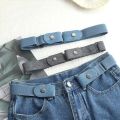 Buckle-Free Elastic Lazy Belt - Invisible Traceless Waist Belt for Jeans & Trousers - Adjustable No-Show Stretch Belt for Men & Women. 