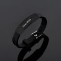 Emo-Rap Juice Wrld Bracelets Bangles Hiphop Rapper Stainless Steel Silicone Bracelet Wristband Fans Memorial Gifts. 