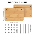 Book Press Bookbinding, Wooden Bamboo Book Press, Portable Press Kits for Bookbinding Supplies. 