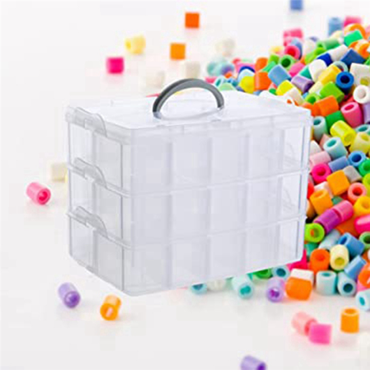 Arts,%20Crafts%20and%20Jewelry%20Organizer%20Stackable%203-Tier%20Clear%20Plastic%20Organizer%20with%2030%20Adjustable%20Compartments%20-%20Image%204