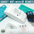 Sonoff RF Wifi Switch with 433 MHz Remote. 