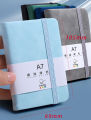 Mini Pocket Notebook Small Hardcover Leather Journal A7 Notebook Planner Notepad Memo Diary Reminder Book.