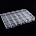 Transparent Plastic Storage Box Case 24 Grid For Jewelry Parts & Electronic Parts Storage Components Storage Parts Box.