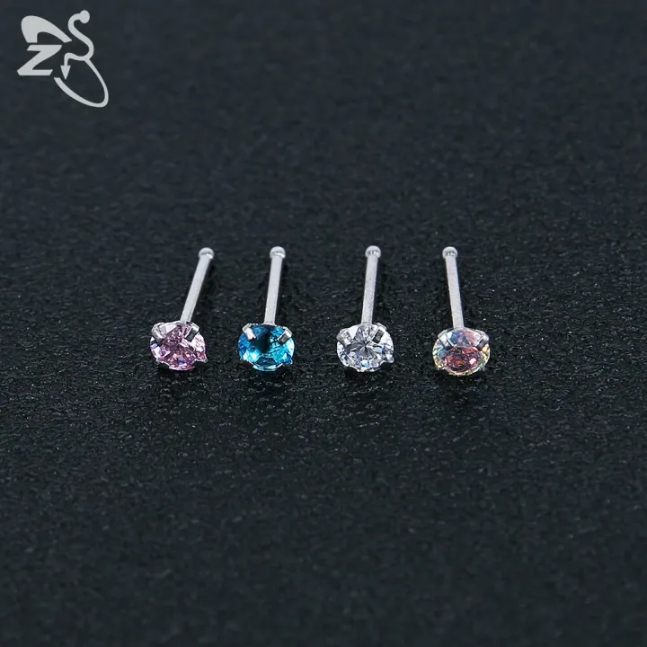 ZS%203-12pcs/lot%20Stainless%20Steel%20Nose%20Stud%20Set%20Round%20Heart%20Star%20CZ%20Crystal%20Nose%20Piercings%203MM%20L%20Shape%20Nostril%20Piercing%20Jewelry%2020g%20-%20Image%206