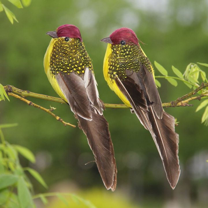 2%20Pcs%20Artificial%20Feather%20Bird%20Garden%20Statues%20Floral%20Decoration%20Bird%20Foam%20Feather%20Products%20Sparrow%20-%20Image%203