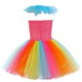 Rainbow Circus Clown Costumes for Girls Kids Carnival Halloween Fancy Tutu Dress Funny Magic Joker Cosplay Outfit Child Clothes. 