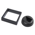 2X Square 3D Albums Floating Frame Holder Coin Box Jewelry Display Show Case, 9X9cm (With Base). 