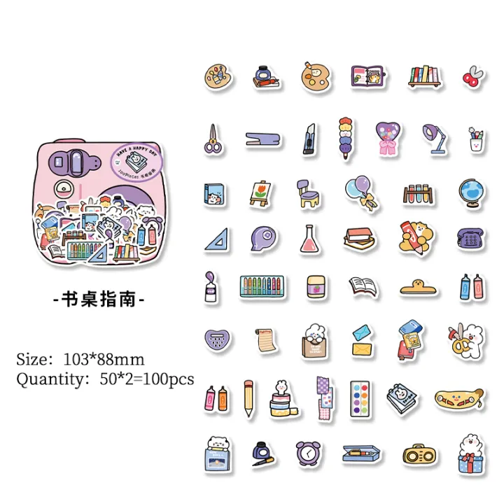 100%20pcs%20Kawaii%20Cartoon%20small%20Stickers%20Cute%20Mini%20Decorative%20Scrapbooking%20accessories%20Adhesive%20Diy%20junk%20journal%20supplies%20-%20Image%207