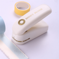 1Set Hole Puncher Washi Tape Paper Tape Hole Punch Loose-Leaf Paper Hole Reinforcement DIY Scrapbooking Plastic. 