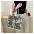 Sewing thread Tote bag Practical printing Splicing Shoulder bag canvas Commuter bag for Daily use Work bag Shopping bag Travel companion Fashion statement.