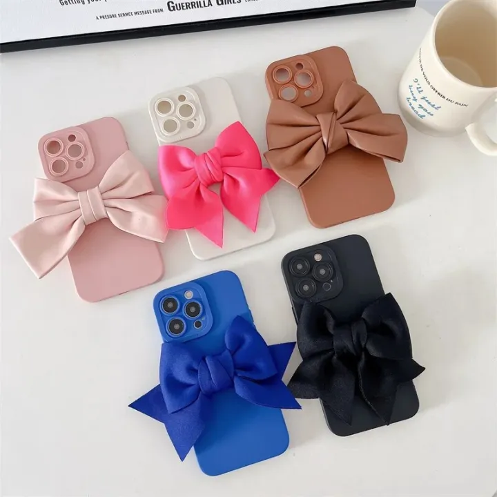 Phone%20Case%20For%20Xiaomi%20Mi%2011T%20Pro%2011%20Lite%205G%20NE%2012%2012T%2013%20Ultra%20POCO%20X3%20NFC%20X4%20GT%20X5%20F3%20F4%20F5%20Pro%203D%20Bow%20Tie%20Soft%20Cover%20-%20Image%202