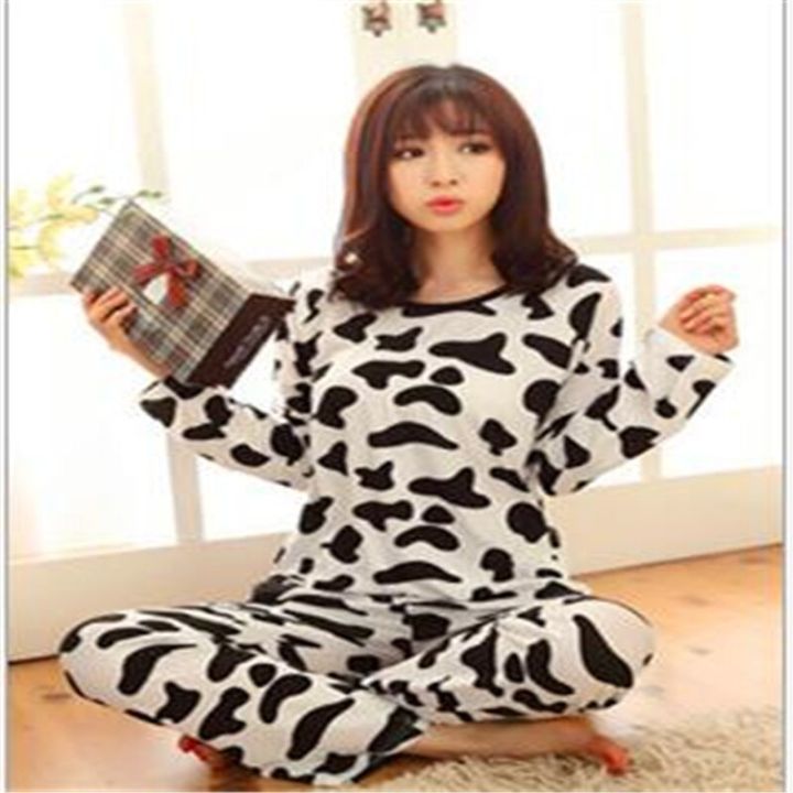 Women%20Pajamas%20Suits%20Lovely%20Home%20Suit%20Sleepwear%20Short%20Sleeve%20Pyjamas%20Comfortable%20Girl%20Spring%20And%20Summer%20Colthing%20-%20Image%202