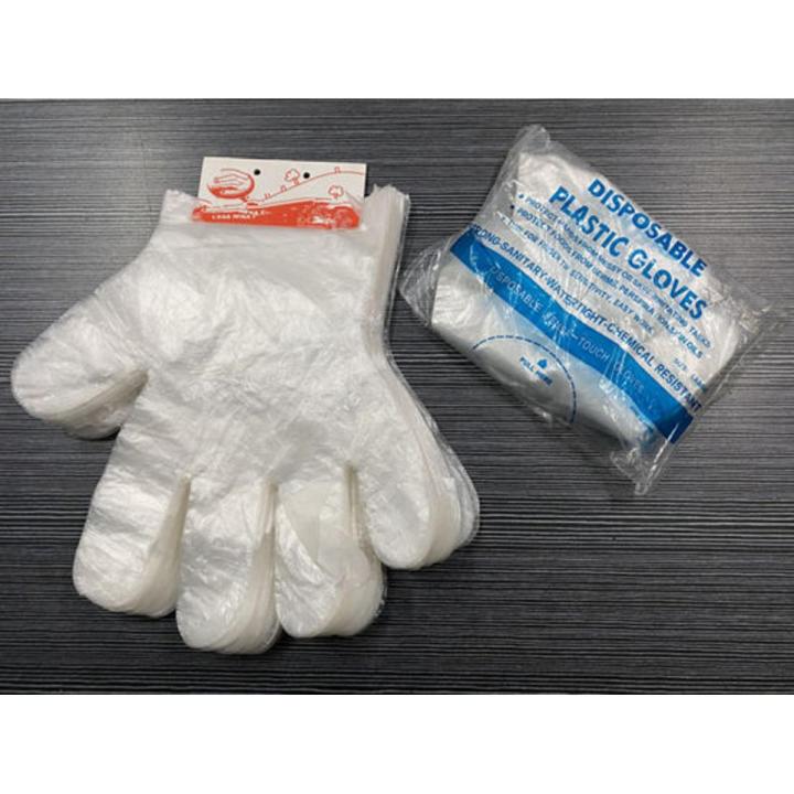 Unisex PE Polythene Gloves Poly Pack 200 Pcs - Disposable Hand Protection for Various Applications