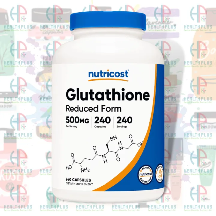 Nutricost L-Glutathione (Reduced), 500 mg, 240 Capsules