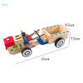 Wooden Tractor Toy DIY Assembly Desktop Decoration Detachable Gifts Sturdy Puzzle Toy Multiuse for. 