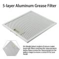 Cooker Hood Filters Range Hood Grease Filter 230x260 mm Aluminium Vent Aspirator Parts.