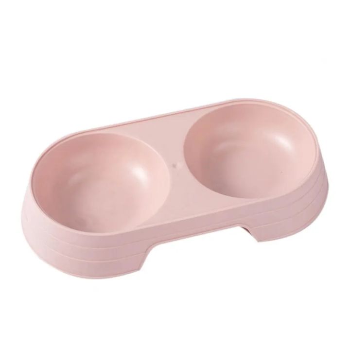 Pet%20Dishes%20Solid%20Color%20Double%20Bowl%20PP%20Material%20Cat%20Food%20Dispenser%20for%20Indoor%20-%20Image%202