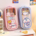 Kawaii Pencil Case Cute Pencil Case Aesthetic Cute Pencil Pouch with Accessories Kawaii School Supplies for Teen Girls (Blue)…. 