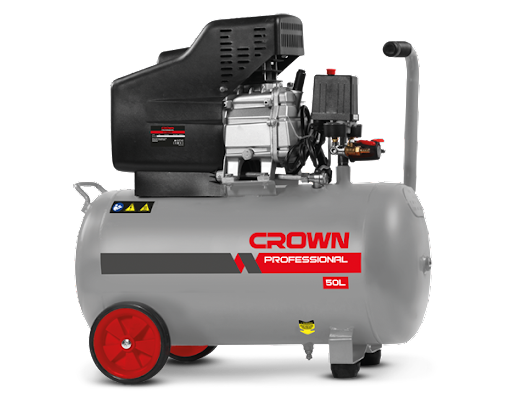 CROWN 50L Air Compressor 50L 2HP/1.5kW 135L/min CT36029 - Kings Trading