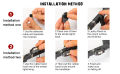 7 Colors Led Aircraft Strobe Lights Usb Charging - Enhance Visibility And Safety During Night Rides. 