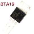 A Class TRIAC BTA16-600B BTA16 16A 600V Thysitor Isolated Bidirectional SCR Transistor THT Package TO-220 Transistors. 