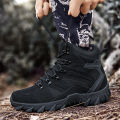 Men Tactical Boots Army Boots Mens Military Desert Waterproof Work Safety Shoes Climbing Hiking Shoes Ankle Men Outdoor Boots BunnyGarden.