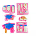GC Silicone Mould Graduation Cap Certificate Modeling Fondant Molds For Congrats Grad Congratulations specification.