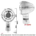 4Pcs Motorcycle Turn Signal Modified LED Two-Color Circular Streamer Turn Signal Indicator with Daytime Running Lights. 