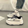 Popular Platform White Shoes Women's Autumn and WinterinsTrendy Korean Casual Sneakers2023New All-Match Dissolved Sneakers.