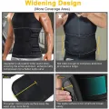 Sauna Waist Trainer Vest for Men Weight Loss Sweat Vest Double Tummy Control Trimmer Belts Neoprene Workout Upper Body Shaper. 