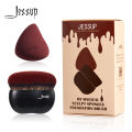 Jessup Foundation Brush with Makeup Sponge, Black Makeup Brush Flat Top Kabuki Brush for Liquid Blending Stippling, T881. 