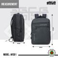 Water Resistant AH301 Travel Fashion Backpack (Black). 