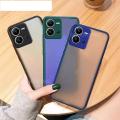 For VIVO V25e 5G Case Shockproof Scrub Matte Transparent Soft edge Silicone Frame Hard Clear Back Cover Casing VIVO V25 5G Phone Cases.