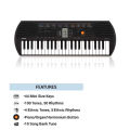 Casio SA-77 Portable Musical Keyboard Piano - Black & Grey with adapter. 