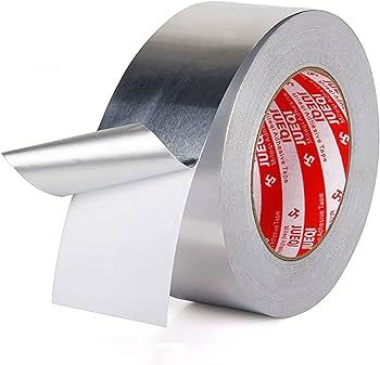 1 Inch ALUMINIUM Foil Tape Silver Tape 1″ Inch 25mm Aluminum Foil Tape Aluminum Tape Heat Resistant Silver Duct Tape High Temperature Aluminum Foil Tape Adhesive Tape