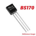 2Pcs - BS170 BS 170 60V 0.5A N-Channel Mode Field Effect Transistor TO-92 Package Switching FET Triode Transistor 2 Pin Leads. 